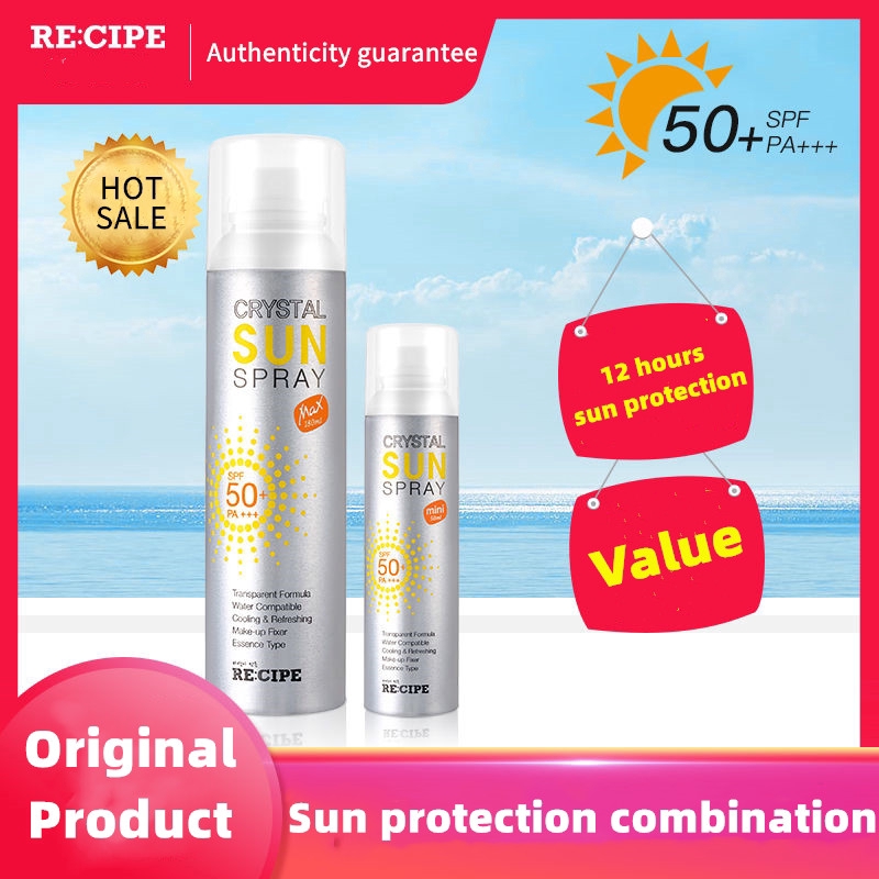 50ml Korea RECIPE Sunscreen Spray Sunscreen ครีมกันแดดกันแดดสำหรับ
