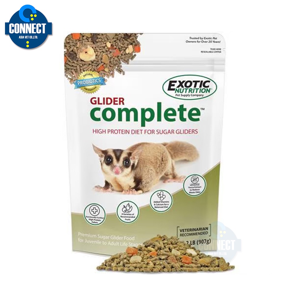 Exotic Nutrition อาหารชูก้าไรเดอร์สูตรสมบูรณ์ 2LB. (907g.) EXP.06