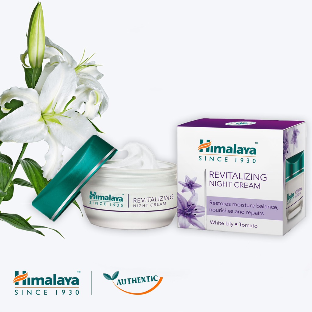 Himalaya Herbals Revitalizing Night Cream 50g. หิมาลายา ครีมบำรุงผิว