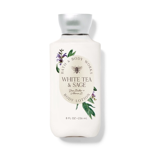 Bath Body Works WHITE TEA SAGE Body Lotion 236ml. ของแท้ 1993sarahayo