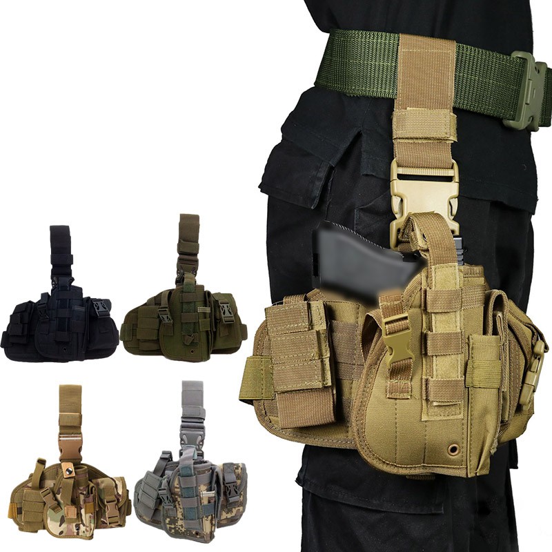 Tactical Gun Holster Military Thigh Drop Leg holster bag Adjustable