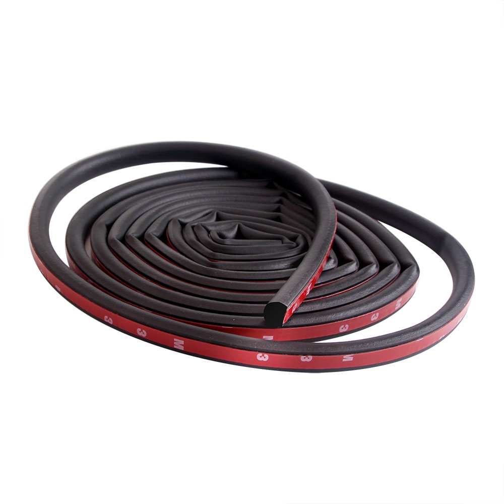4 Meter Small D Type 3M Adhesive Car Rubber Seal Sound Insulation Car