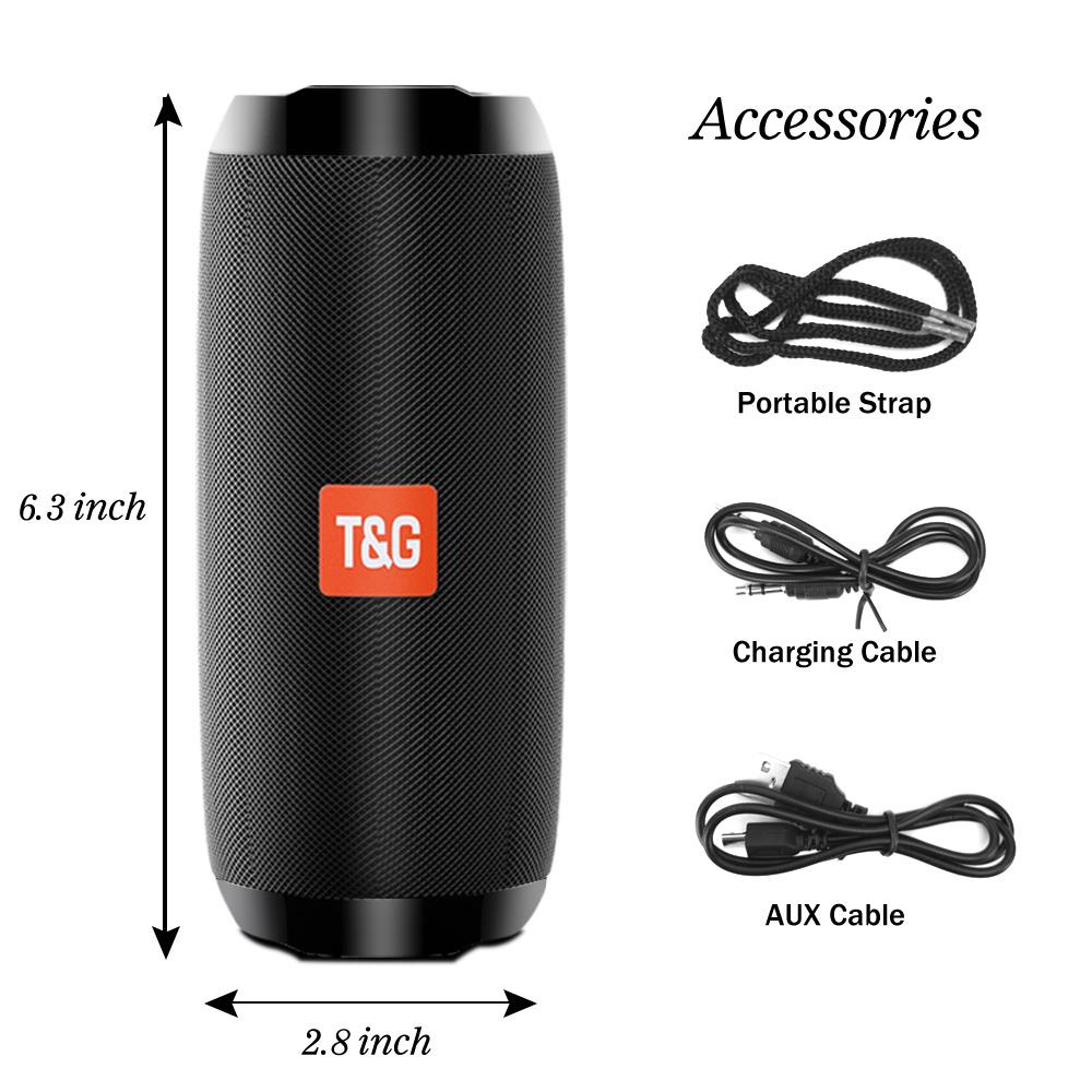 TG117 Bluetooth Speaker Outdoor Waterproof Portable Column Loudspeaker