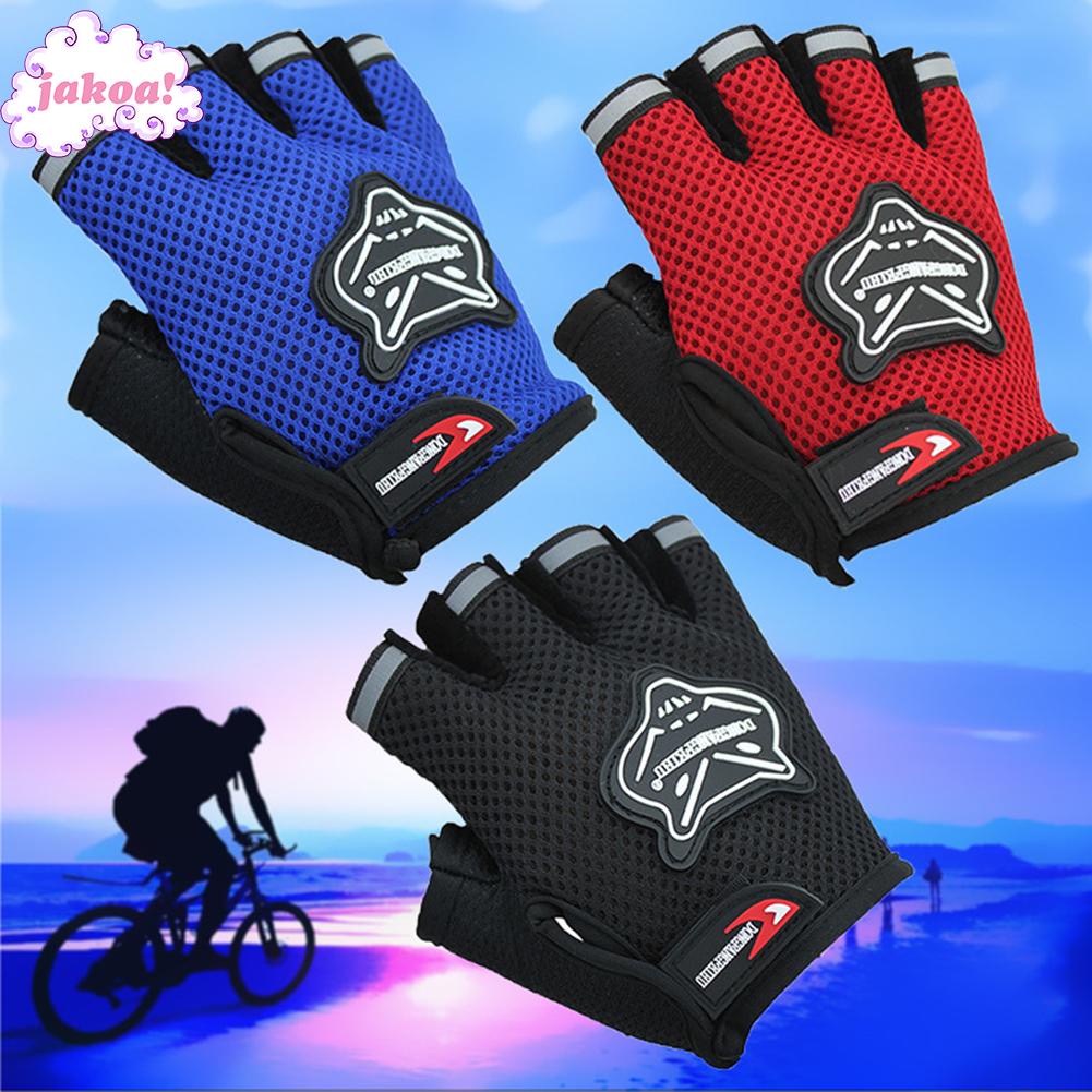 JAKOGloves Biking Breathable Fingerless Half Finger Nonslip Racing
