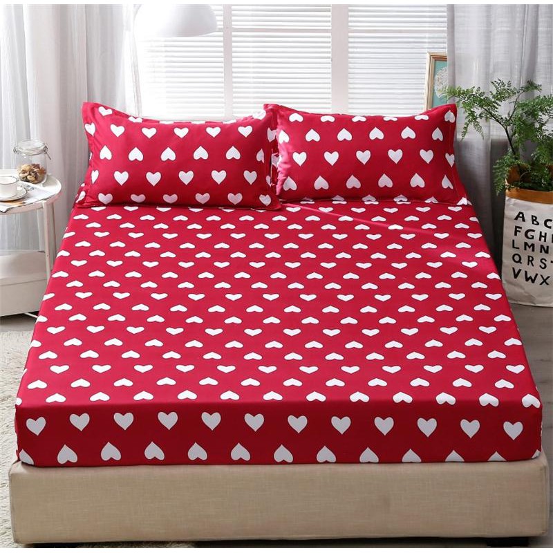 15 Pattern Fitted Sheet Bed Sheet with Elastic Band Couple Mattress