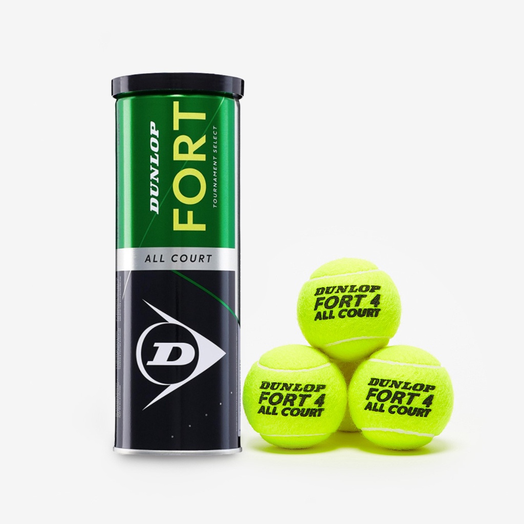 Dunlop ลูกเทนนิส Fort All Court Tennis Balls x 3 ( กระป๋องละ 3 ลูก