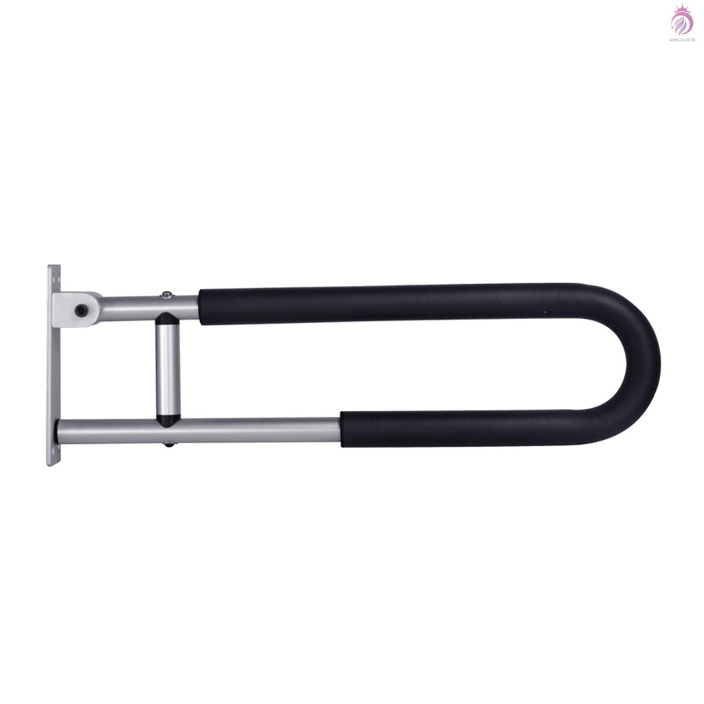 Bathroom Grab Bar Handle Flipup Screwin Toilet Safety Rail Hand Grip
