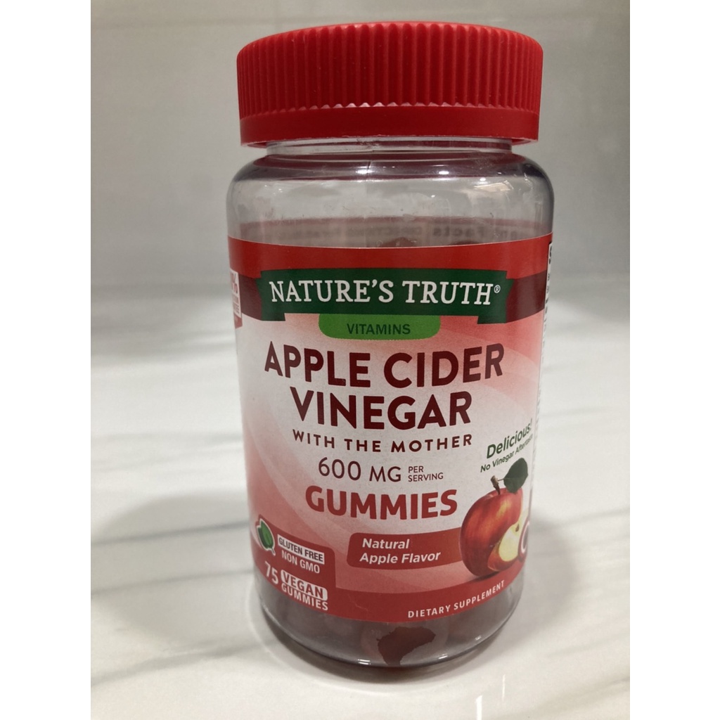 Natures Truth Apple Cider Vinegar Gummies กัมมี่ 120 เม็ด Exp.032024