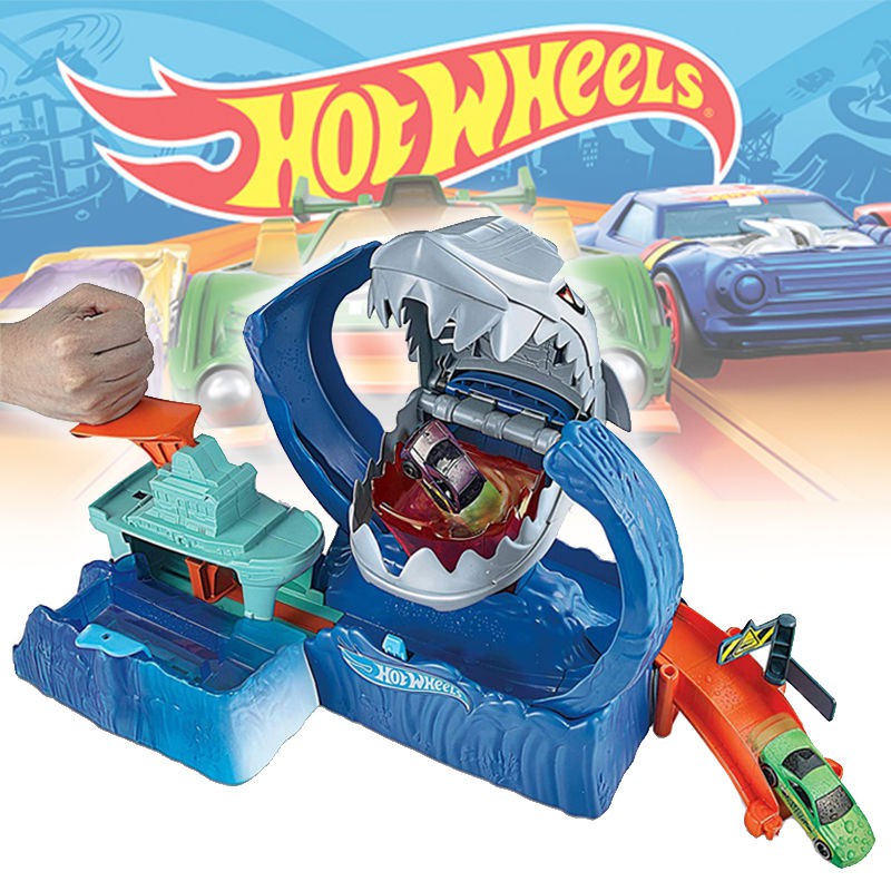 Hot Wheels Mega Car Wash Play Set ศูนย์บริการล้างรถ ใช้กับรถเปลี่ยนสี