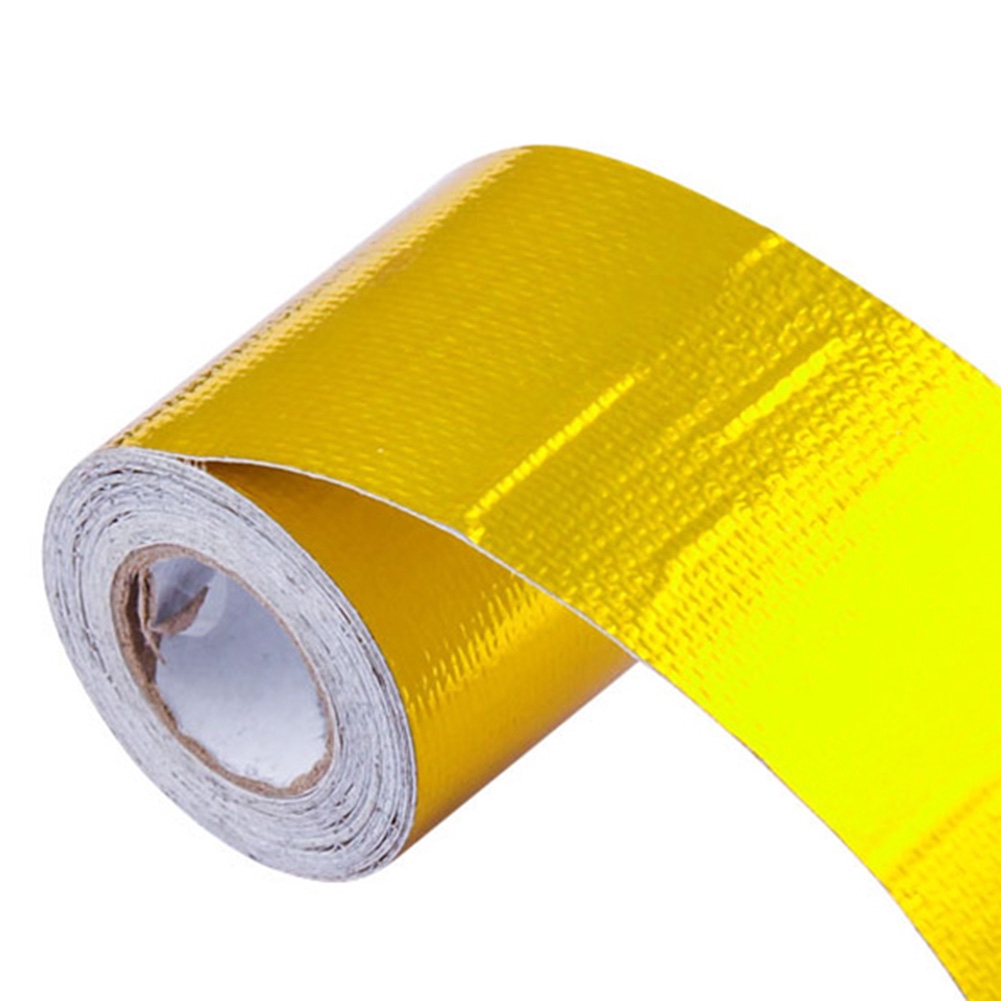 Gold Roll Self Adhesive Reflective High Temperature Exhaust Aluminum