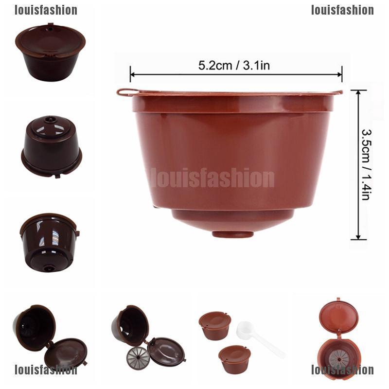 thro 2X Refillable Reusable Coffee Capsule Pods Cup for Nescafe Dolce