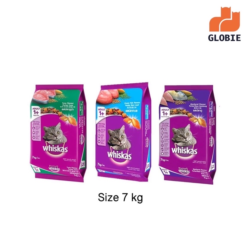 อาหารแมวโต Whiskas ขนาด 7 kg / Whiskas dry cat food 7 kg Shopee Thailand