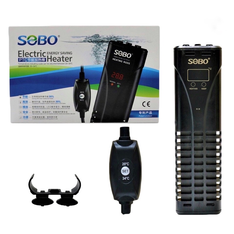 ส่งไว ฮีตเตอร์ SOBO Aquarium Heater ฮีตเตอร์ตู้ปลา ฮีตเตอร์บ่อปลา ฮีตเต