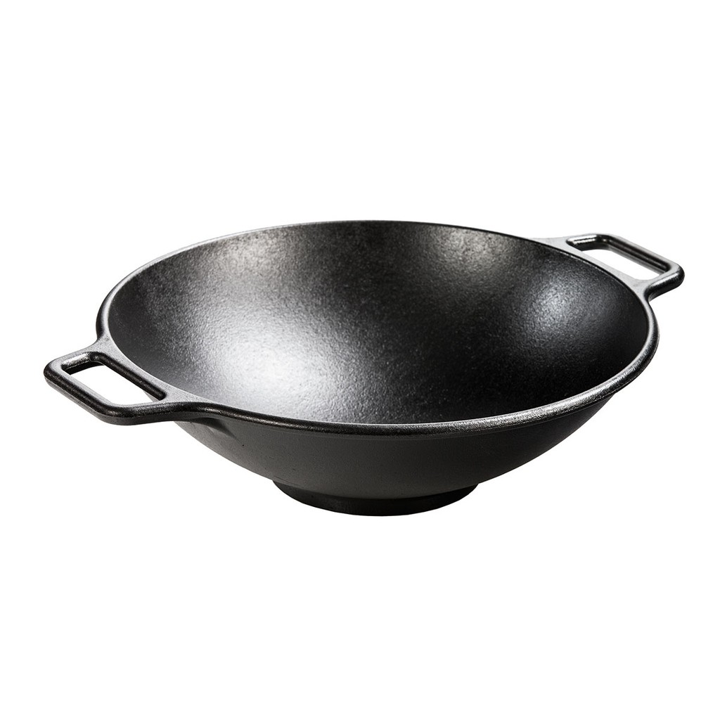 Lodge Cast Iron Wok กระทะก้นลึกสองหู 35.56 cm P14W3 Shopee Thailand