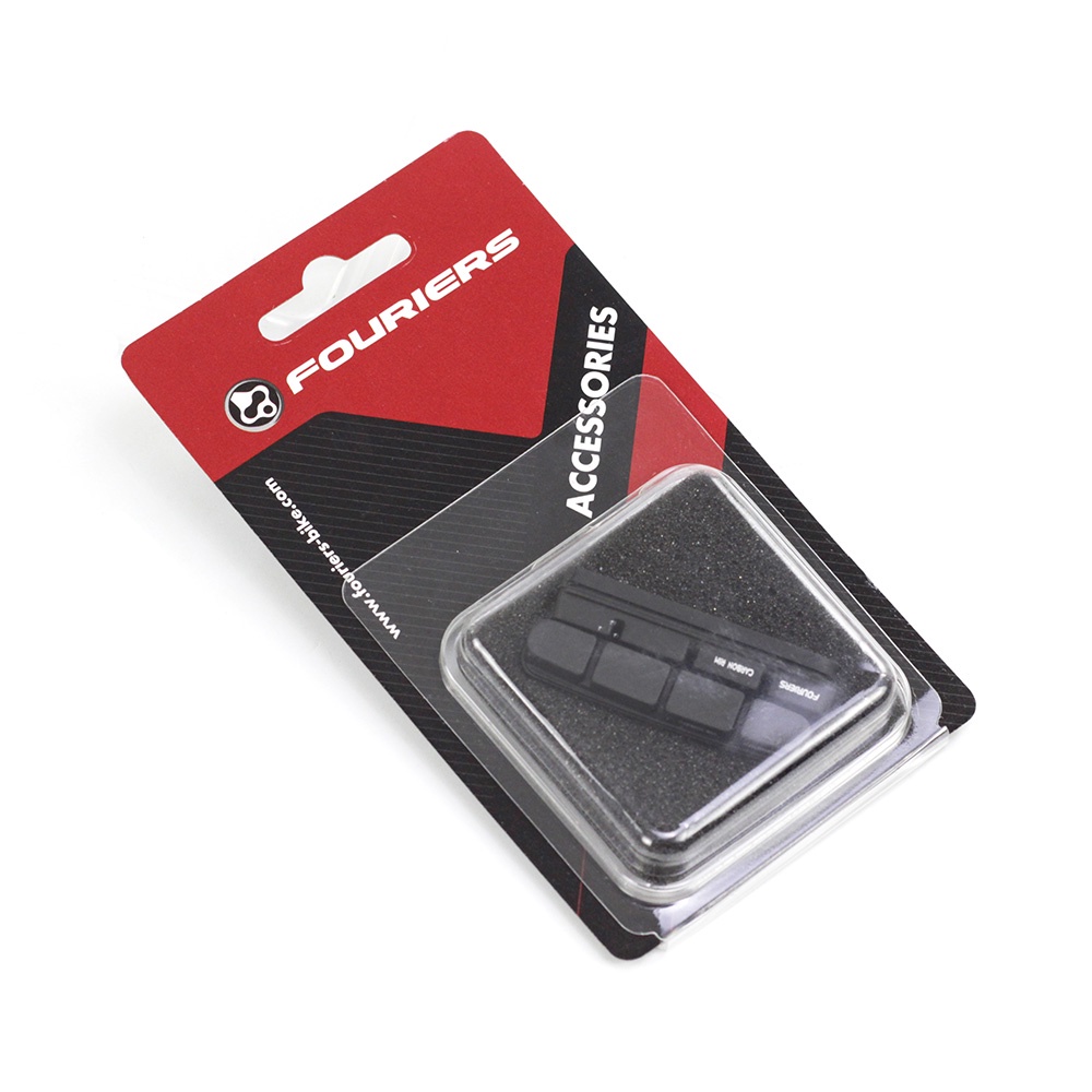 ล้อ2pcs Fouriers Bike Brake Pads Shoes Carbon or Alloy Rims Bro Wheels