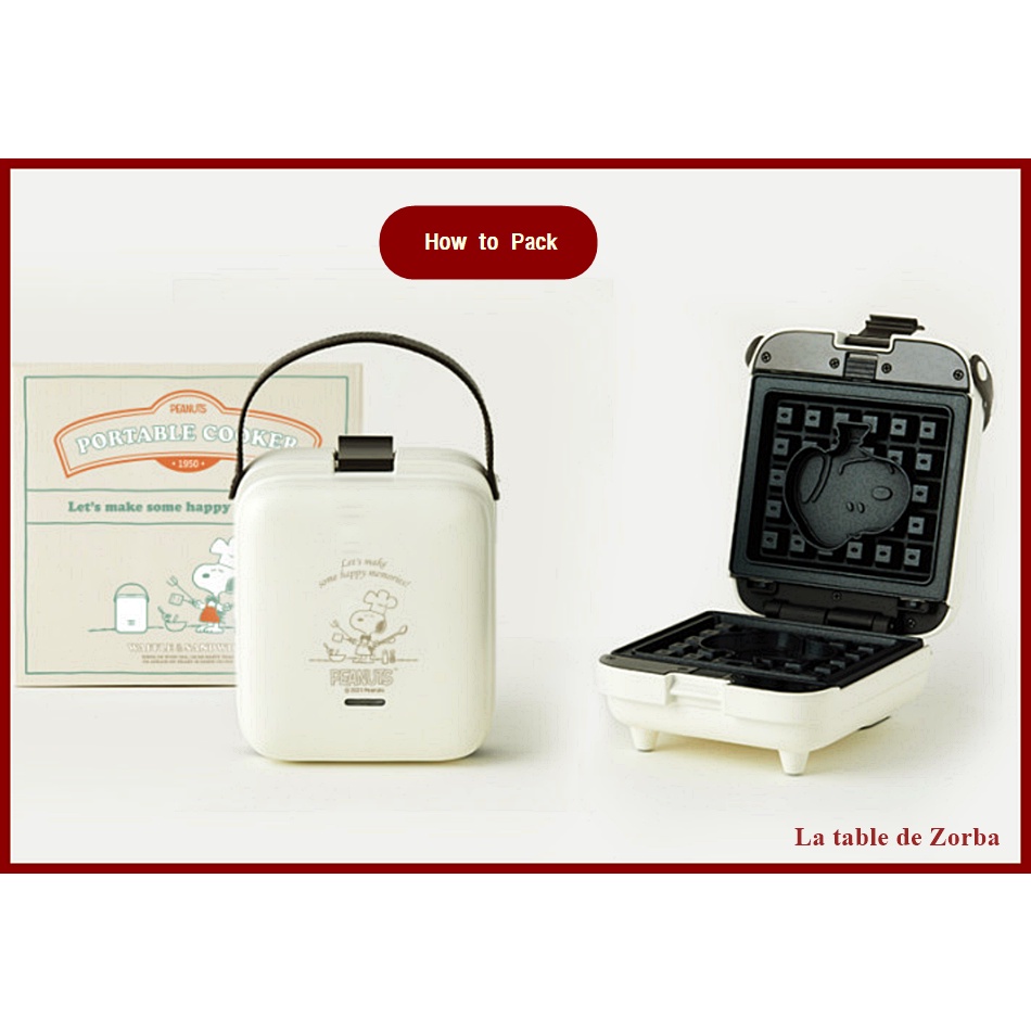 Starting[Korea] Snoopy Sandwich Waffle Toast maker KMU6 6ir3bc5wo8