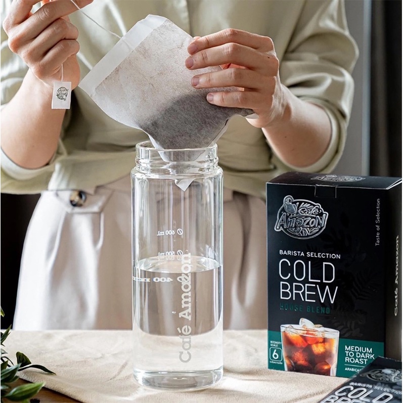 Amazon Cold Brew Coffee กาแฟแท้คั่วบด สำหรับสกัดเย็น ของแท้จาก Cafe