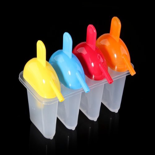 Set Frozen 4 Ice Pop Popsicle Lolly Maker Mould Mold Kitchen DIY