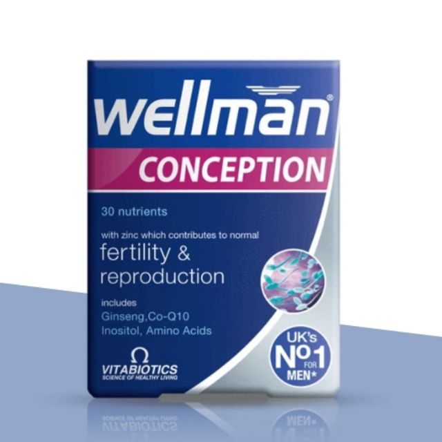 🇬🇧บำรุงเชื้ออสุจิ Wellman No.1 in UK♂️♂️fertility&reproduction🇬🇧elevit