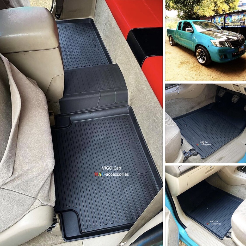 วีโก้แชมป์ แคป ผ้ายางปูพื้นรถยนต์ ถาดยางปูพื้น พรมปูพื้นรถ TOYOTA VIGO