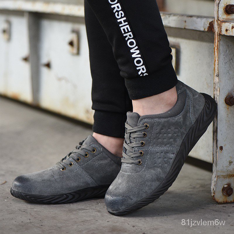 Antispark and antisplatter safety shoes men women Hightop work shoes