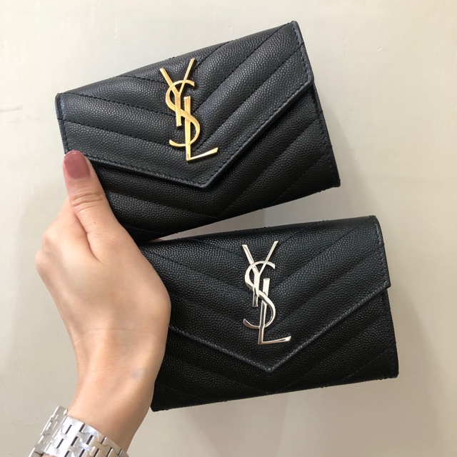 Ysl card wallet envelope 2020 อะไหล่ เงิน/ทอง Shopee Thailand