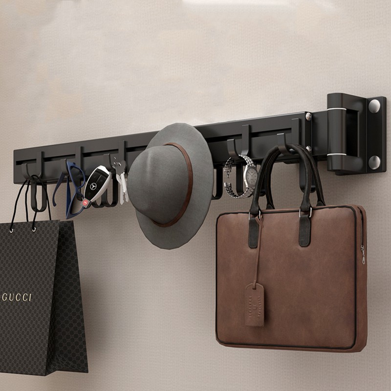 GOODNEWWall Mounted Clothes Drying Rack Retractable Fold Away Clothes