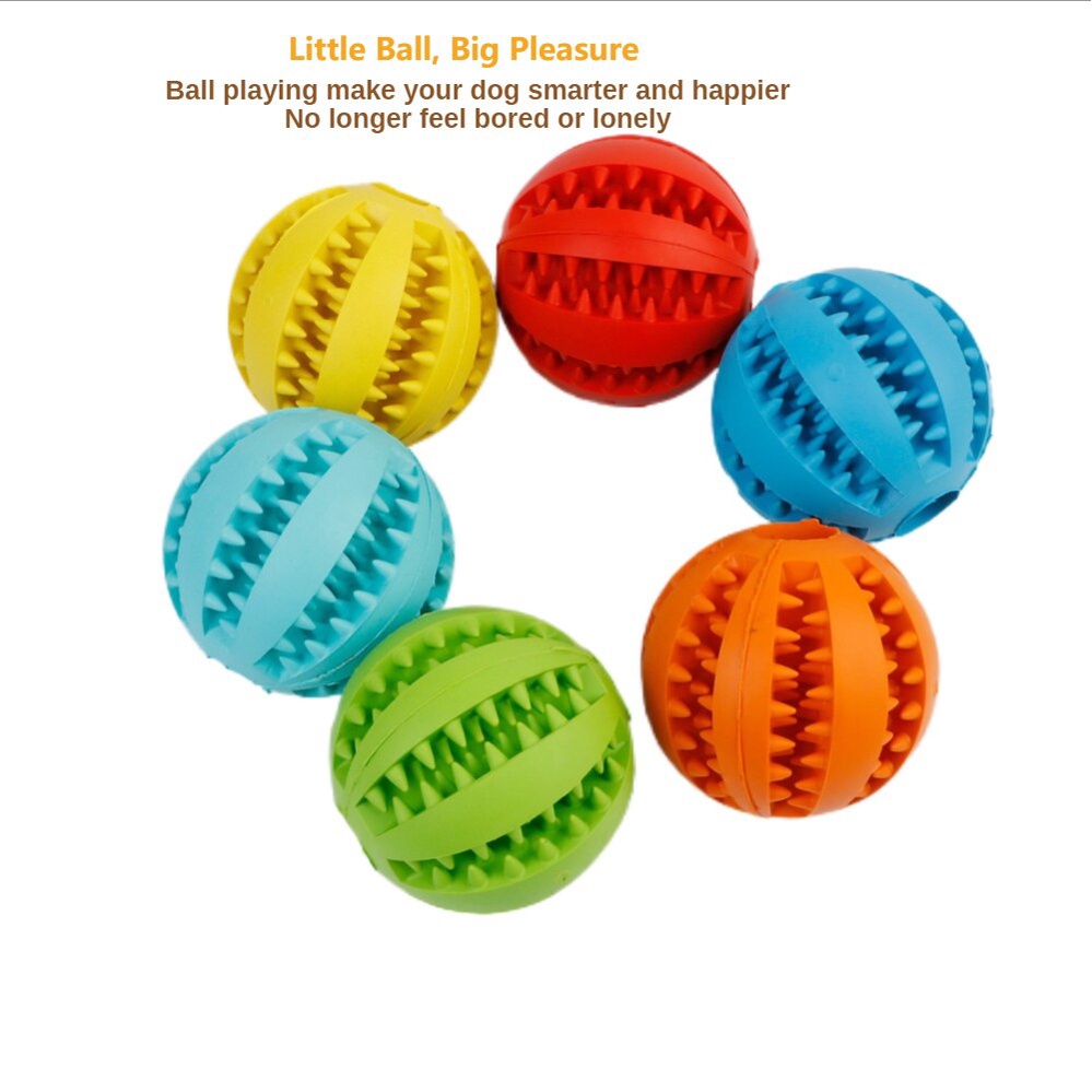 READY STOCK????Pet Toy Ball Dog Food Dropping Ball Dog Teether Ball