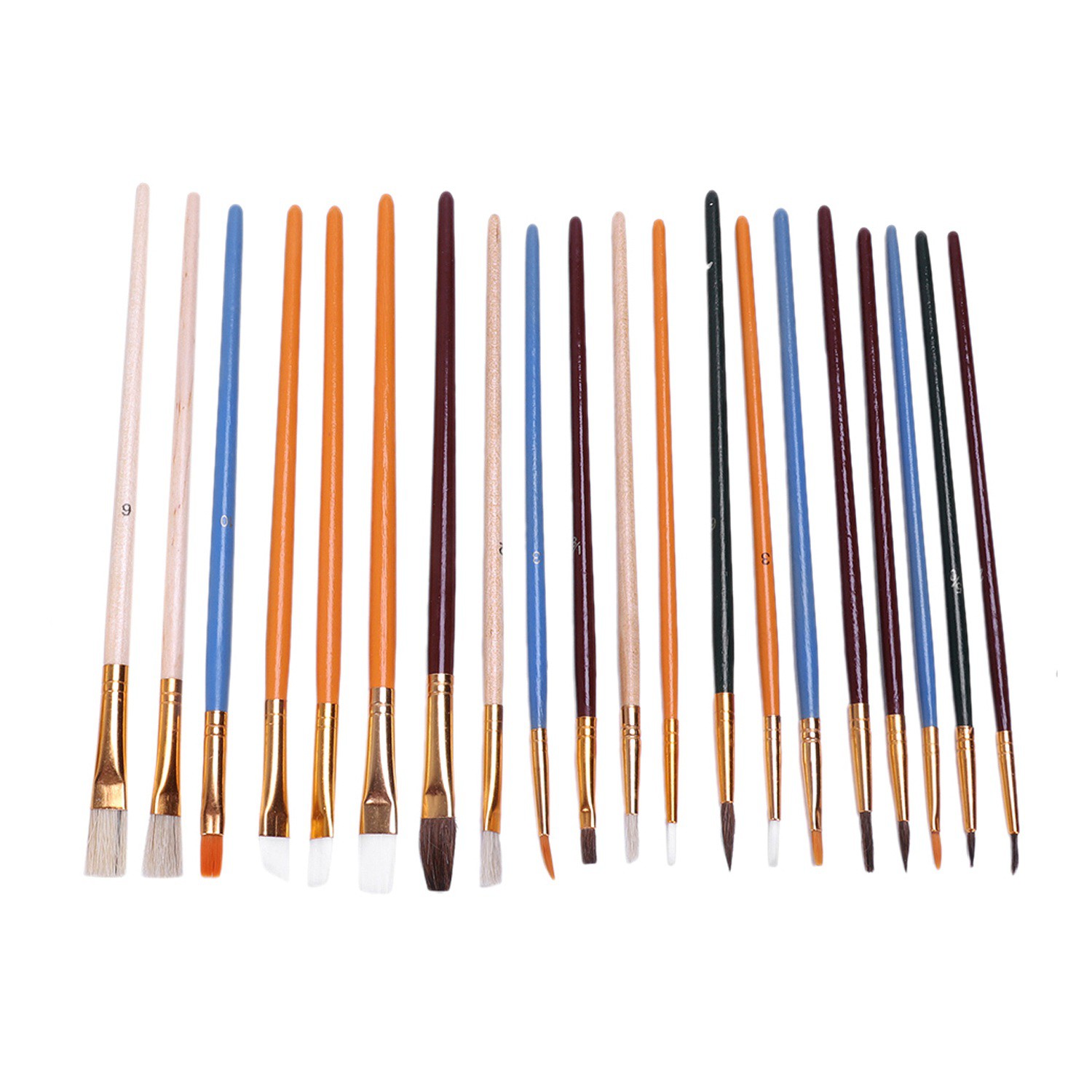 Premium Quality Paint Brush Set Starter Kit 25Piece Assorted Sizes