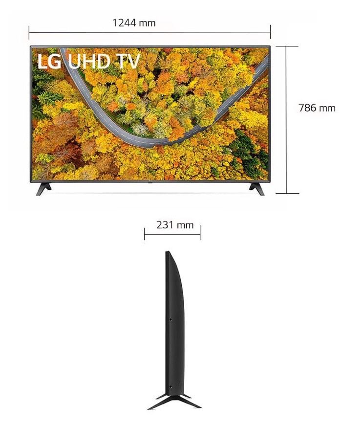 LG SMART TV 4K UHD TV 55 นิ้ว UP75 55UP7500 Real 4K HDR10 Pro LG