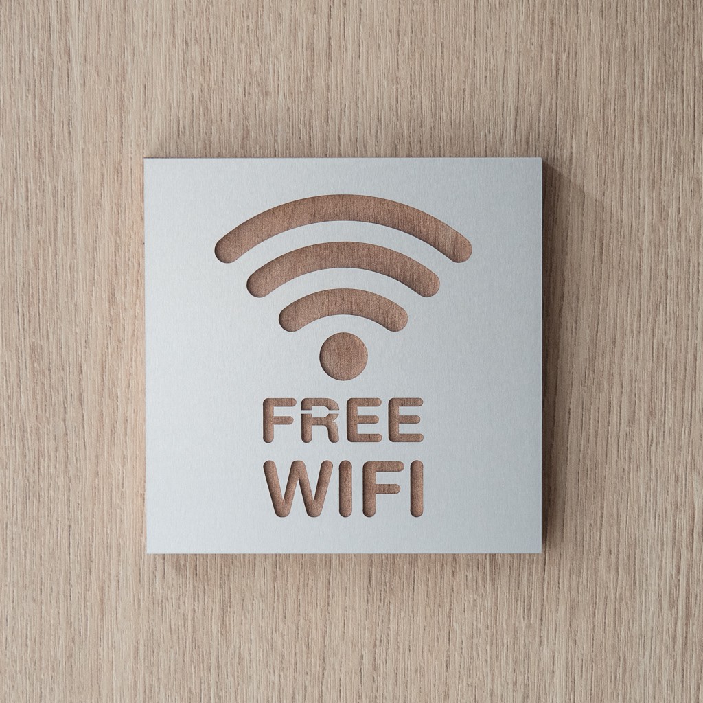 ป้าย Free Wifi สำหรับตกแต่งร้าน Shopee Thailand