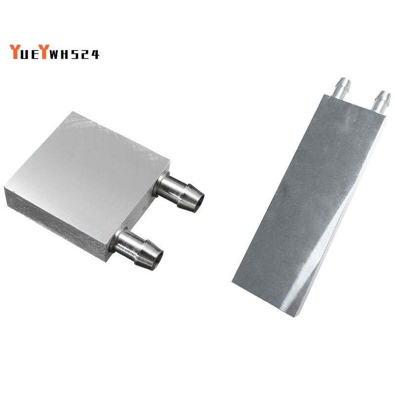 2 Pcs Primary Aluminum Alloy Water Cooling Block for Liquid Water Cooler Heat Sink System Sier