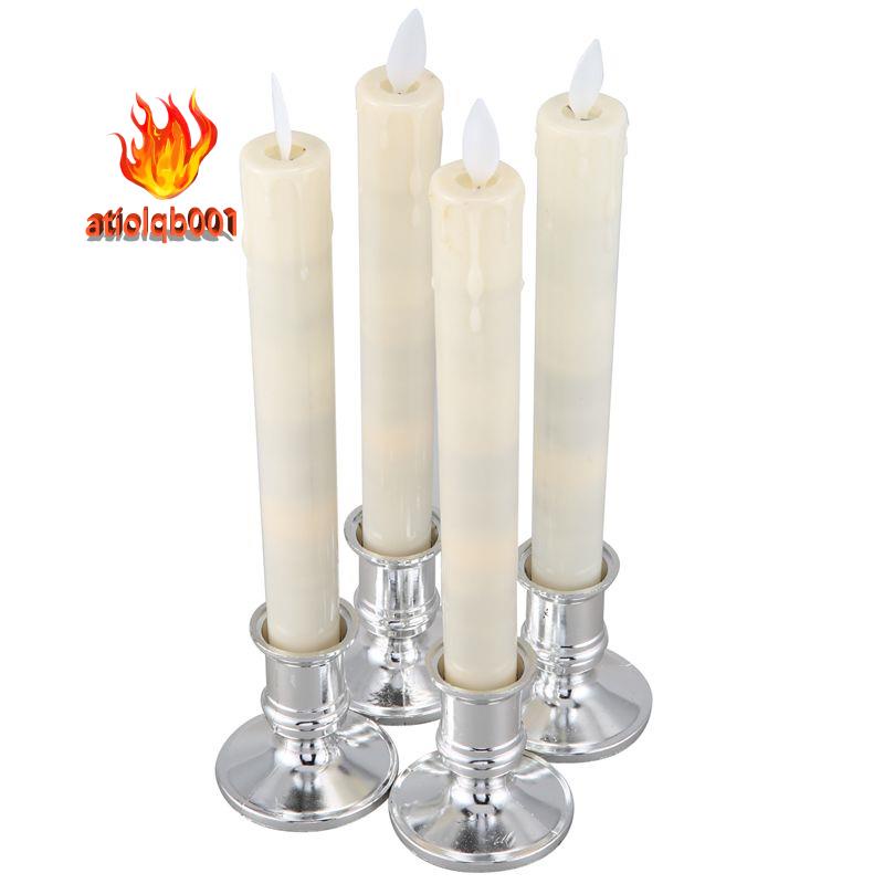 4Pcs Electric Led Candle Flameless Battery Flickering Candle Light