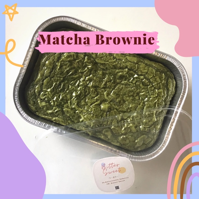 Matcha Brownie บราวนี่มัทชะเข้มข้น 200gถ้วย bittersweet_bakery ThaiPick