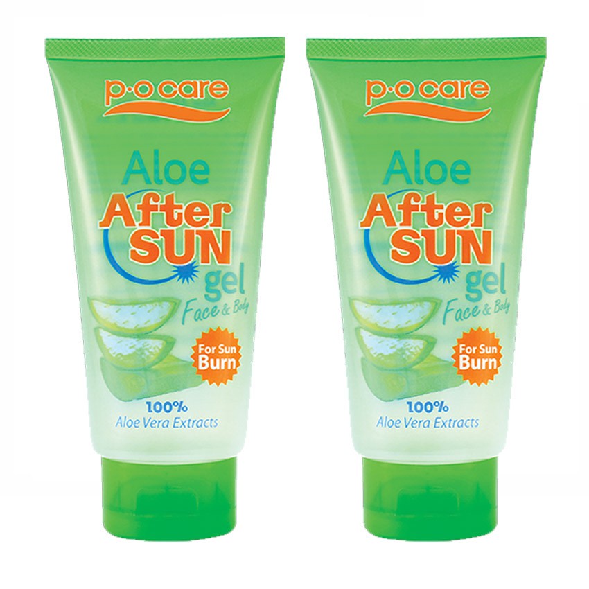 (แพคคู่) P.O.CARE Aloe After Sun Gel ขนาด 170ml x 2หลอด Shopee Thailand