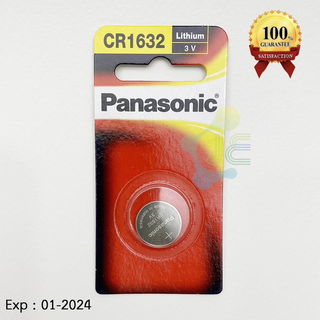 Panasonic CR1632 3V Lithium Battery ถ่านกระดุม 1632 Batteries Shopee