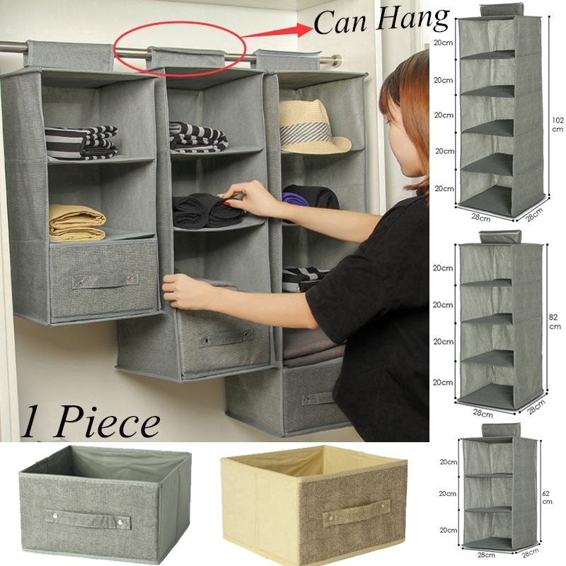 Wardrobe Hanging Storage Bag Interlayer Drawer Type Clothes Hangers