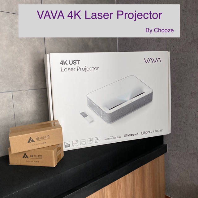 VAVA 4K UHD Laser TV Home Theatre Projector Bright 2500 Lumens