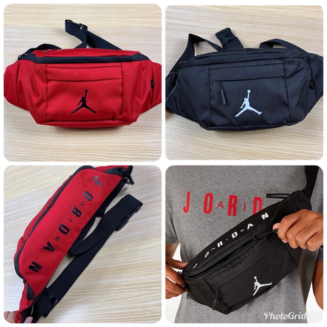 🌟แท้ 💯 AIR JORDAN RED/BLACK CROSSBODY BAG Shopee Thailand