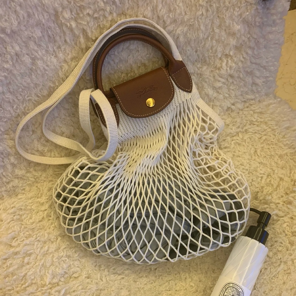 Longchamp Le Pliage Filet Shoulder bag ลองชอม ตาข่ายรุ่นใหม่ กระเป๋า