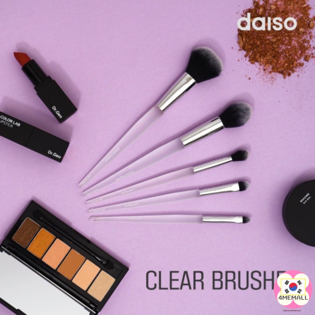 [Daiso Korea] Clear makeup brush, cheek brush, powder brush, contour