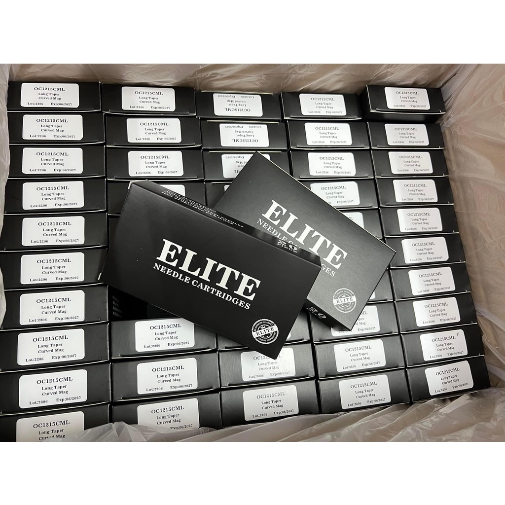 ELITE Black Needle Cartridges (CMM1) tattooservice_bkk ThaiPick