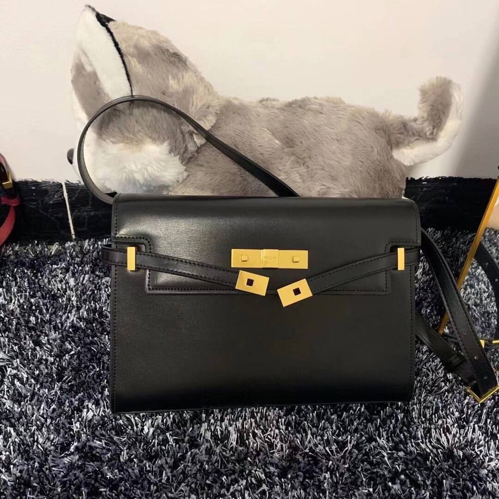 YSL MANHATTAN SHOULDER BAG IN BOX SAINT LAURENT LEATHER กระเป๋าสะพาย