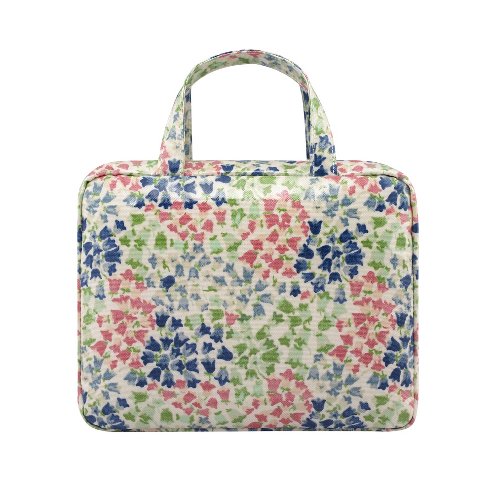 Cath Kidston Two Part Wash Bag Tiny Painted Bluebell Warm Cream