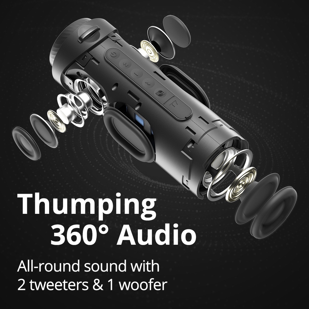 Tronsmart T7 Bluetooth Speaker IPX7 Waterproof Outdoor Speaker with 360