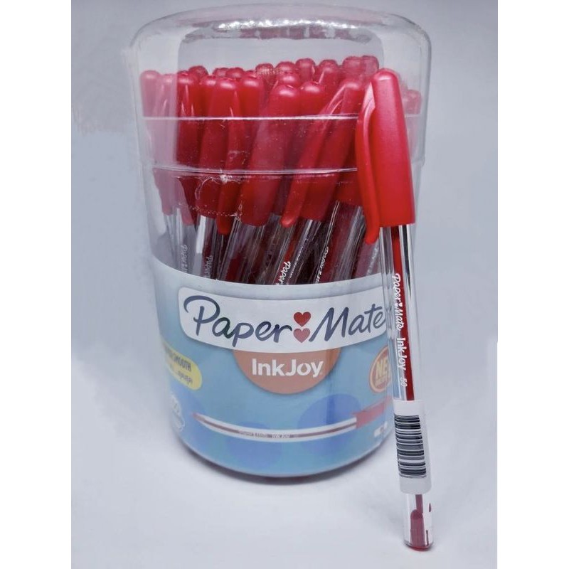 ปากกา ปากกาลูกลื่น ปากกาแดง paper mate inkjoy จำนวน 50 ด้าม/กล่อง ขนาด