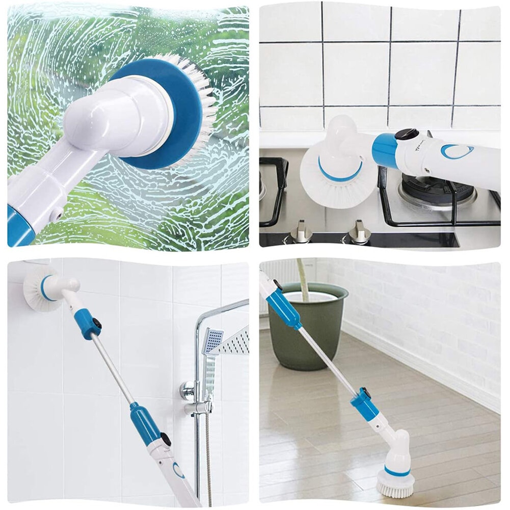 Turbo Scrub Electric Cleaning Brush Adjustable Waterproof Cleaner