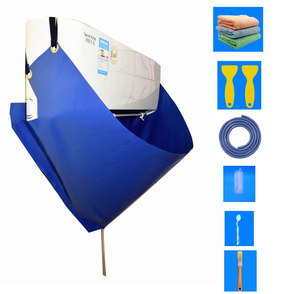 Air Conditioner Cleaning Cover With Water Pipe Waterproof Air