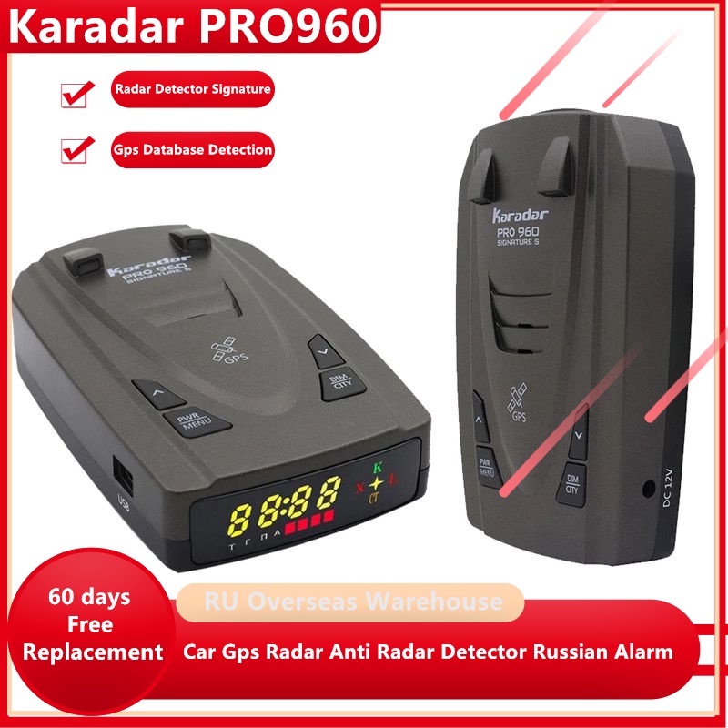 【Hot Stock】Karadar Pro960 Antiradar 2 in 1 Car GPS Radar Detector
