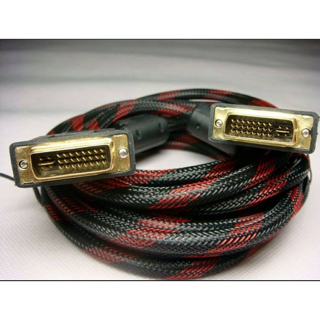 สายจอ DVI to DVI 24+5 ยาว 1.5m สายถัก Shopee Thailand